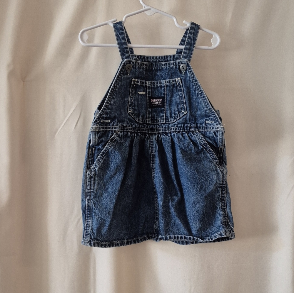OshKosh B'gosh Classic Blue Kids Denim Jumper.